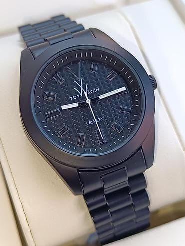 ToyWatch “Velvety” qol saatı - Rəng: mat qara (gövdə və metal qolbaq) — 8