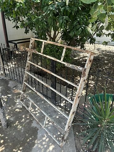 Ev və bağ: Metaldan pəncərə üçün qoruyucu barmaqlıq/çərçivə - Material: qaynaqla — 2