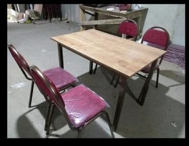 laminat qiyməti: Qonaq otağı üçün, Yeni, Açılmayan, Dördbucaq masa, 6 stul — 29