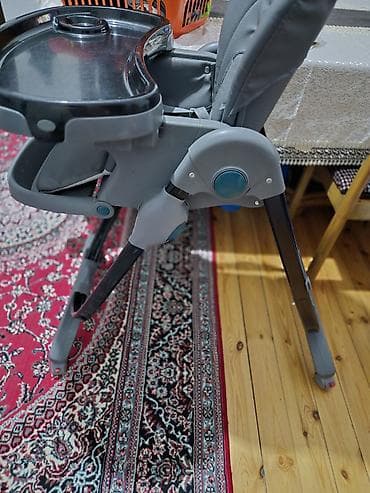 derin dondrcu: Uşaq yemək stulu – çoxfunksiyalı, təkərli, tünd boz rəng — 2