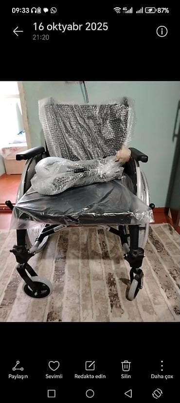 Инвалидные коляски: Mexanik əlil arabası – yığcam və rahat istifadə üçün - Yüngül — 2