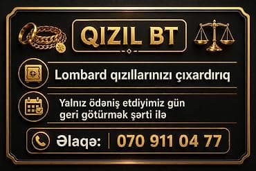Digər xidmətlər: QIZIL BT – lombarddan çıxarma xidməti - Lombardda girovda olan — 1