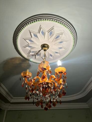 lyustralar 2022: Çılçıraq, 6 lampa, Şüşə — 3