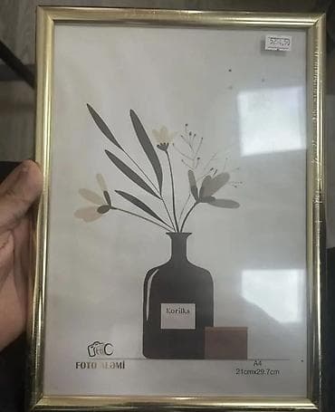 yevro sekilleri: Рамка А4 (21 x 29.7 см), Пластик — 6