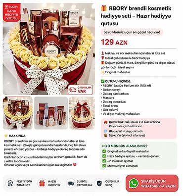 Kosmetik dəst, >10 məhsul, Yeni, Ödənişli çatdırılma — 1