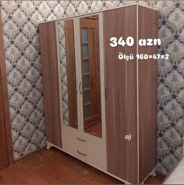 ucuz dolab: *dolab 4 qapılı* Yeni sifarişlə hazırlanır ✔️ rəng seçimi var 😍✔️ — 1