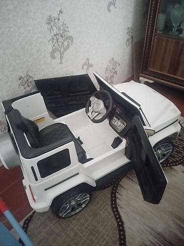 şalvar modelleri 2020: Uşaq üçün elektriklə işləyən minik maşını – G-klass üslubunda, ağ — 1