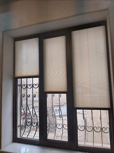 perde sumqayıtda: Qalın pərdə və tül dəstləri - İkili qat: qaranlıqlaşdırıcı qalın — 7