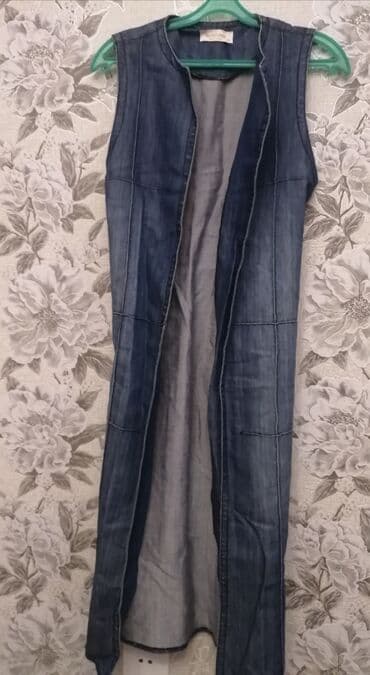 jiletler qadin ucun: Çox yaxşı vəziyyətdə 38 ölçü dizdən aşağı uzunluqda olan kəməri cins — 1