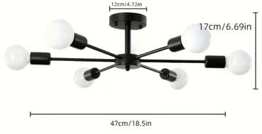 ультрафиолетовая лампа для дезинфекции: Çılçıraq, 6 lampa, Metal — 2