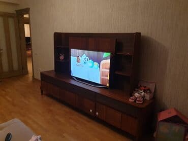 мебель эмбавуд в баку каталог: Б/у, Прямой ТВ стенд, С полками, Деревянный, Турция — 7