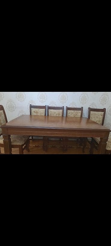 Qonaq otağı üçün, İşlənmiş, 6 stul
