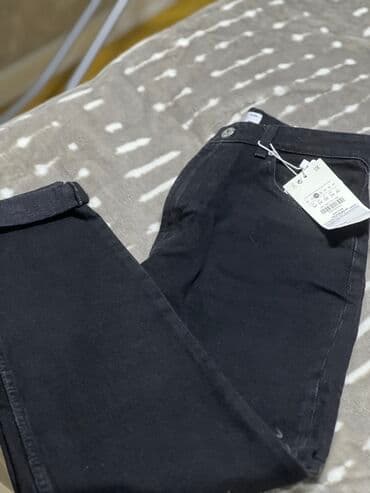 cins şalvar modelleri 2023: Bershka qara mom jeanrazmeri balacadı deyə satıram36 — 3