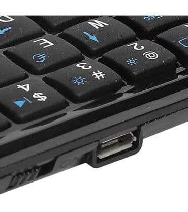 Колонки для ПК и ноутбуков: Portativ mini simsiz klaviatura qara rəngdədir. Kiçik ölçüsü sayəsində — 3