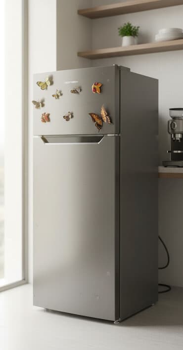 metbex qazlari: Yeni 2 qapılı Hoffman Soyuducu Satılır, rəng - Gümüşü — 1