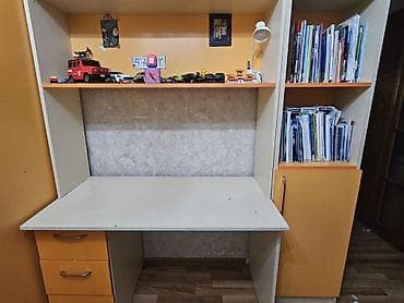 ders masa: Uşaq otağı üçün mebel dəsti Tərkibi: - 3 nəfərlik çarpayı komplekti — 2