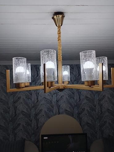lüstra: Çılçıraq, 8 lampa, Metal — 3