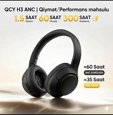 60 azn telefon: Yeni Simsiz (Bluetooth) Qulaqcıqlar, QCY, rəng - Qara — 1
