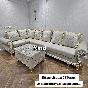 iqlavoy divan: Künc divan, Açılmayan, Parça, Çatdırılma yoxdur — 1