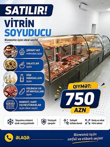 Satılır: Vitrin soyuducu və elektriklə işləyən dönər aparatı (tokla lalafo.az -da Satılır: Vitrin soyuducu və elektriklə işləyən dönər aparatı (tokla