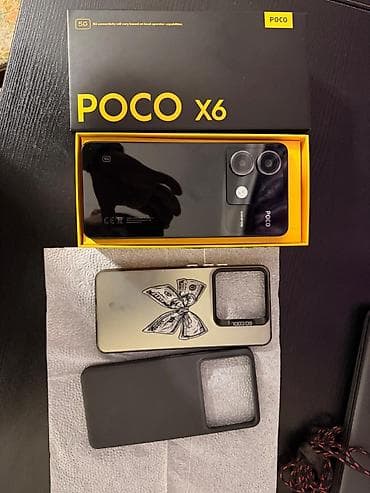 mersedes telefon: Poco X6, 256 GB, rəng - Qara — 6