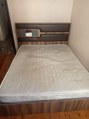 İşlənmiş, İkinəfərlik çarpayı, Bazalı, Matras ilə, Siyirməsiz