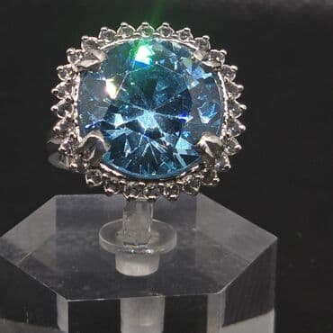kəpənək formalı üzüklər: Üzük, Gümüş, Topaz — 2