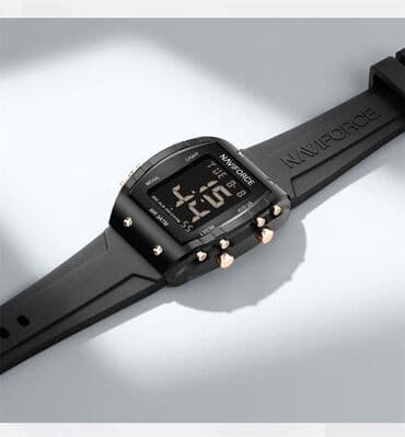 sport saat: Yeni, Qol saatı, NaviForce, rəng - Qara — 6