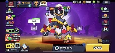 Brawl Stars hesabı - Kupa: 16,503 - Savaşçılar: 55/103 - Əsas — 1