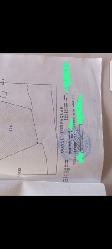 razinde torpaq: 45 sot, Biznes üçün, Mülkiyyətçi, Kupça (Çıxarış) — 12