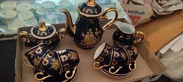 Чайный набор, цвет - Золотой, Фарфор, 6 персон — 1