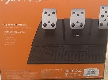 ручки кпп: PXN oyun sükan dəsti – sükan, 3 pedallı blok və mexaniki sürətlər — 6