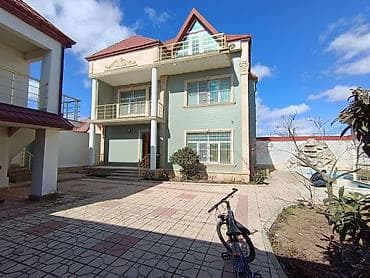 Продажа дач: Баку, Пос. Говсаны, 300 м², 8 комнат, С бассейном, Комби, Газ, Электричество — 1