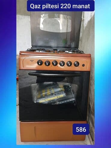 qaz plitə: Plitə Qazlı, Ayrıca dayanan, 4 gözlü — 1