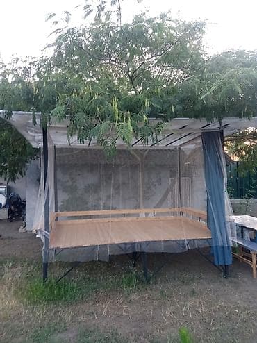 işlənmiş ofis stolu: Bağ və həyətyanı sahələr üçün nəzərdə tutulmuş üstü örtülü taxta — 1