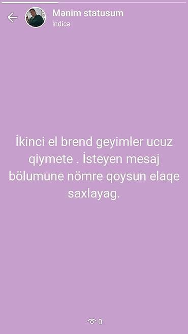 wallence keratin botox: Ünvan Masazır. hər razmede geyim var istəyən mesaj bölümüne nömrə — 1