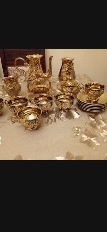 Çay dəsti, rəng - Qızılı lalafo.az -da Çay dəsti, rəng - Qızılı