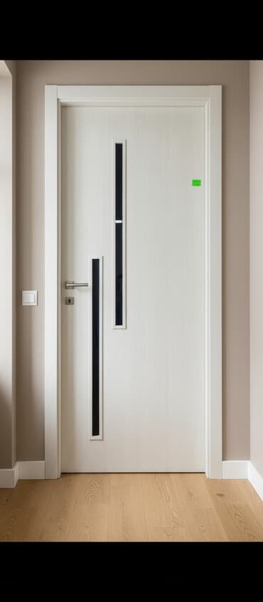 şüşə qapi: Новый Межкомнатная дверь С наличником, Без гарантии, Платная установка, Бесплатная доставка — 1