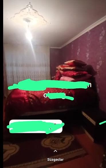 ecemi kirayə ev: 3 otaqlı mənzil – ev əşyaları ilə - Plan: geniş zal, iki yataq otağı — 1