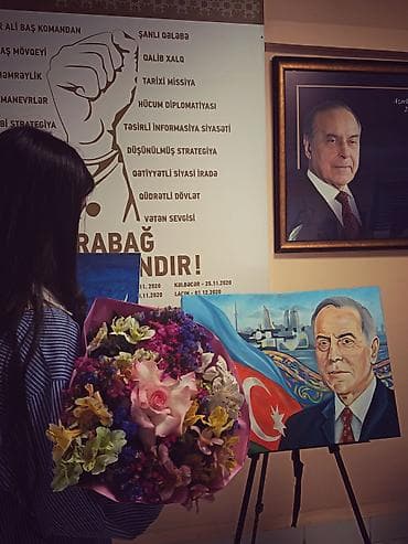 qaz sekli: Handmade yağlı boya tablo - Texnika: yağlı boya, kətan üzərində - — 5