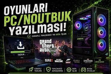 istemmis komputer: Xidmət: Oyunların PC/Noutbuklara yazılması Təsvir: - Sürətli yazılım — 1