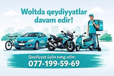 Sürücü-kuryer tələb olunur, Şəxsi nəqliyyat vasitəsi ilə, İşəmuzd ödəniş, Təcrübəsiz lalafo.az -da Sürücü-kuryer tələb olunur, Şəxsi nəqliyyat vasitəsi ilə, İşəmuzd ödəniş, Təcrübəsiz