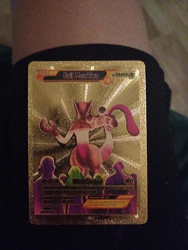 gift kart: Pokemon kolleksiya kartı – Evil MewTwo EX (metallik/folyo dizayn) — 1