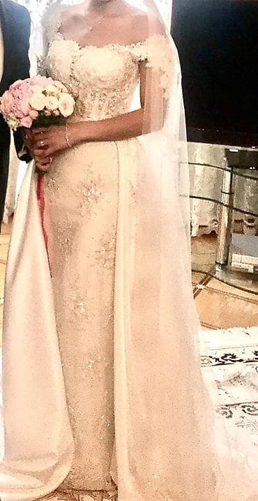 Toy paltarları və aksesuarları: Gəlinlik – klassik A-kəsim, bədən quruluşunu vurğulayan ətəkli model - — 3