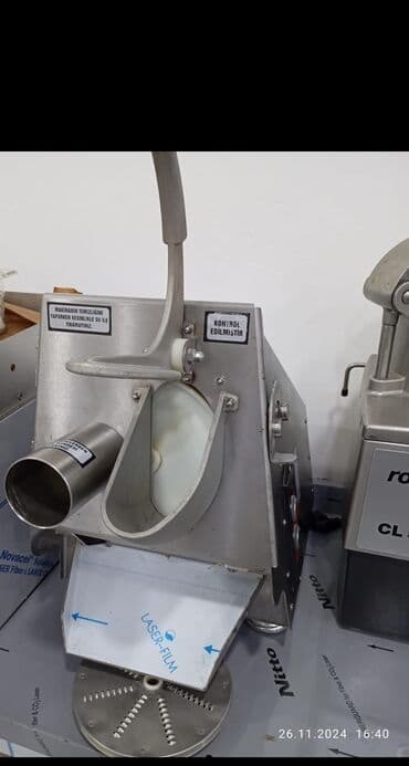 işlənmiş dönər aparatı: Salat doğrama makinası. Türkiyə istehsalı super mikser firması — 1