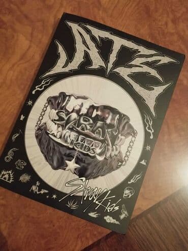 альбом для монет: Stray Kids qrupunun "ATE" adlı sinql versiyası. Albom qara rəngdədir — 3