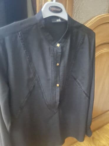 женские леггинсы со вставками: Brend: adL Məhsul: Qadın köynəyi/bluz - Rəng: qara - Yaxa — 2