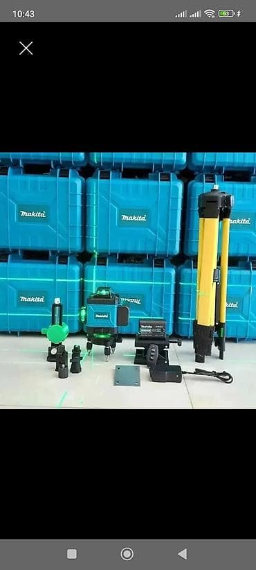mini drel satilir: Makita yaşıl şüalı lazer nivo və aksesuar dəsti Məhsul təsviri: - — 1