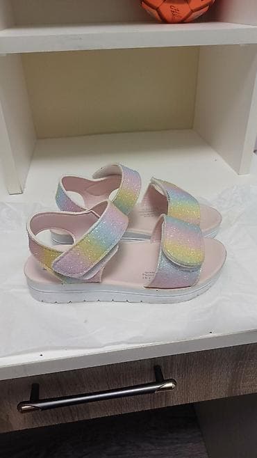 Uşaq sandaleti - Rəng: Pastel göy qurşağı (parıltılı) - Material