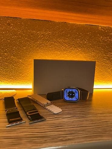 aple saat: Apple Watch Ultra 49 mm (İdeal) – titan korpus, safir kristal şüşə — 1